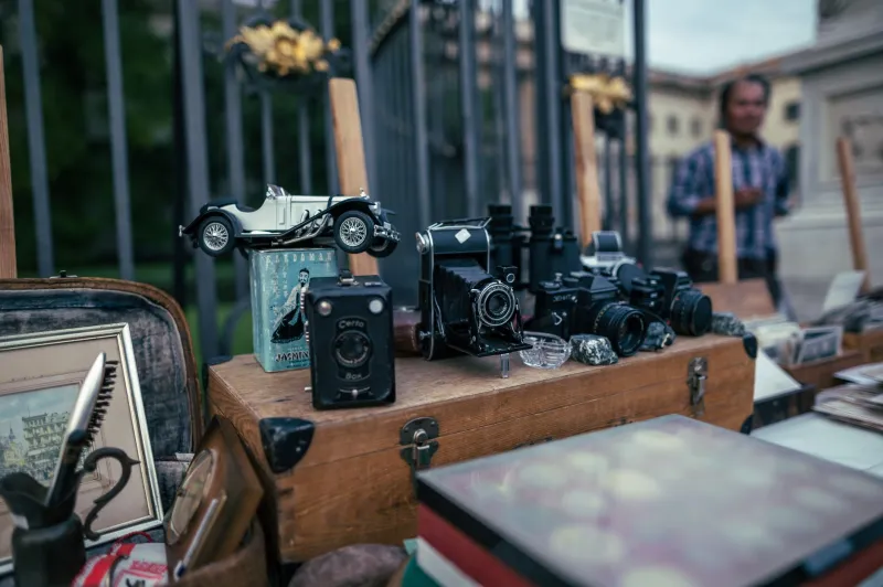 Grain and Bear It: The Billionaire Analog Phase Is Flooding Estate Sales With Mint Vintage Cameras and Vinyl Nobody Played